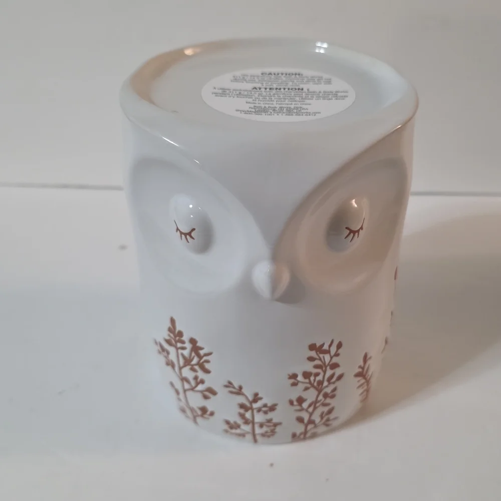 Bath And Body Works Owl 3 Wick Candle Holder